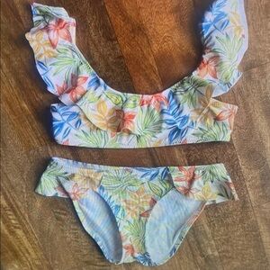 Floral Kids Swim Bikini Set